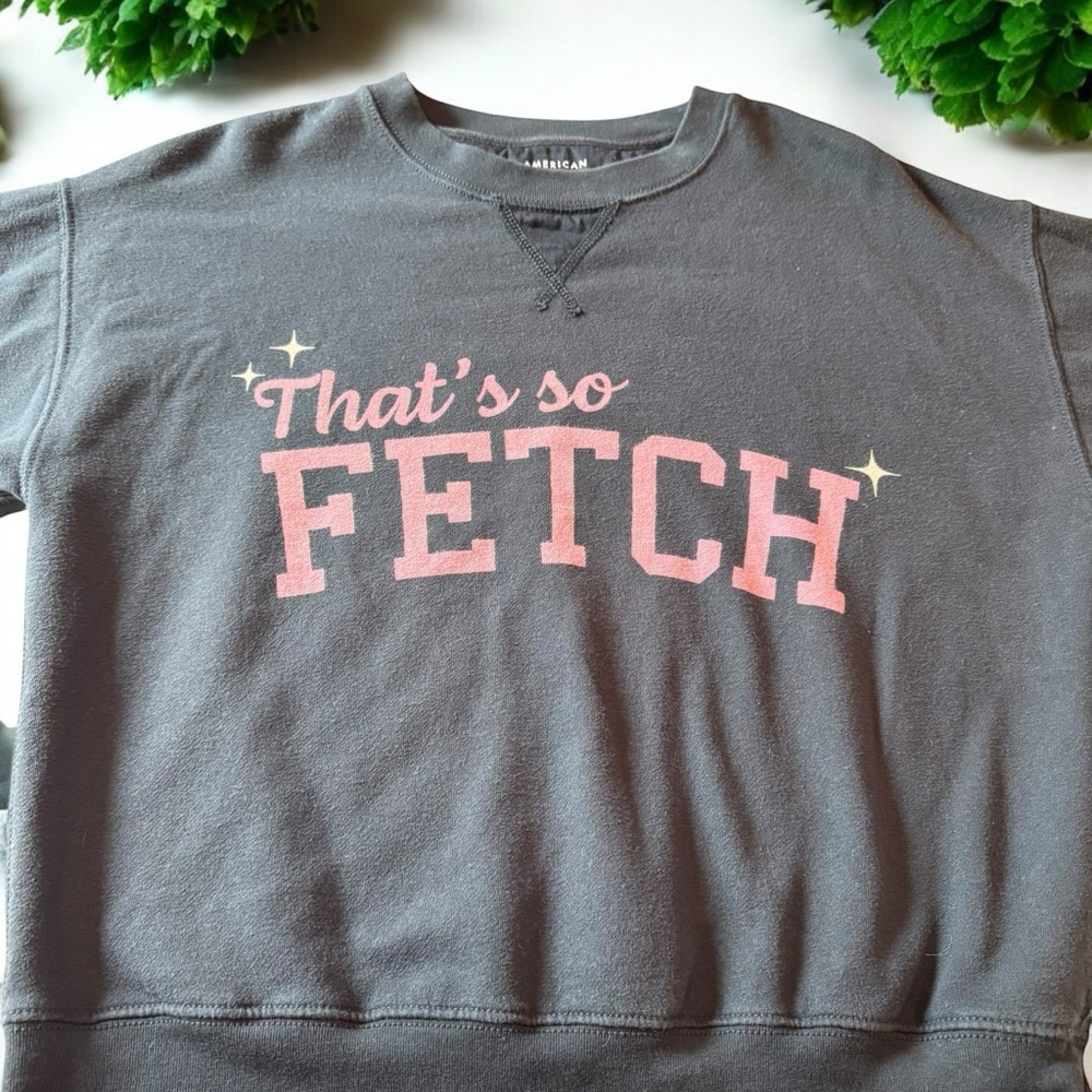AMERICAN EAGLE MEAN GIRLS THAT’S SO FETCH SWEATSHIRT SIZE SMALL